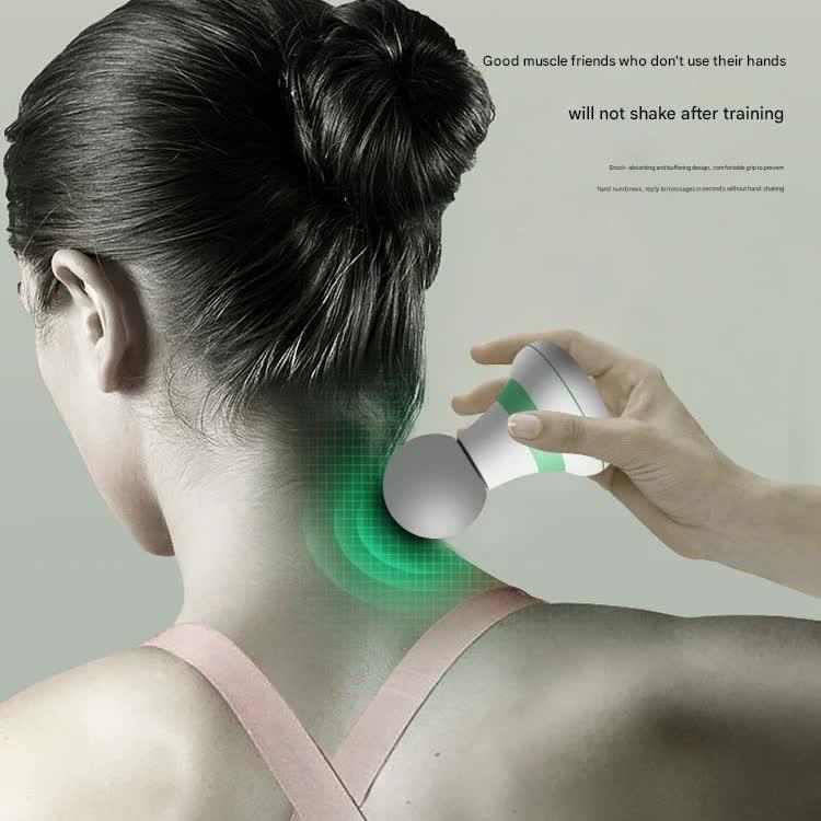 Mini Electric Fascia Massage Gun - Portable Deep Tissue Percussion Massager with Quiet Motor(blue)