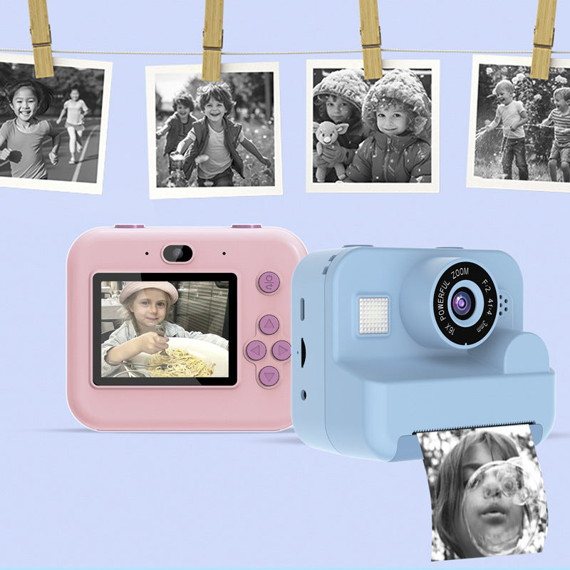 Instant Print Camera - 48MP Dual Lens, 2.4" IPS Screen, Thermal Printing(blue)