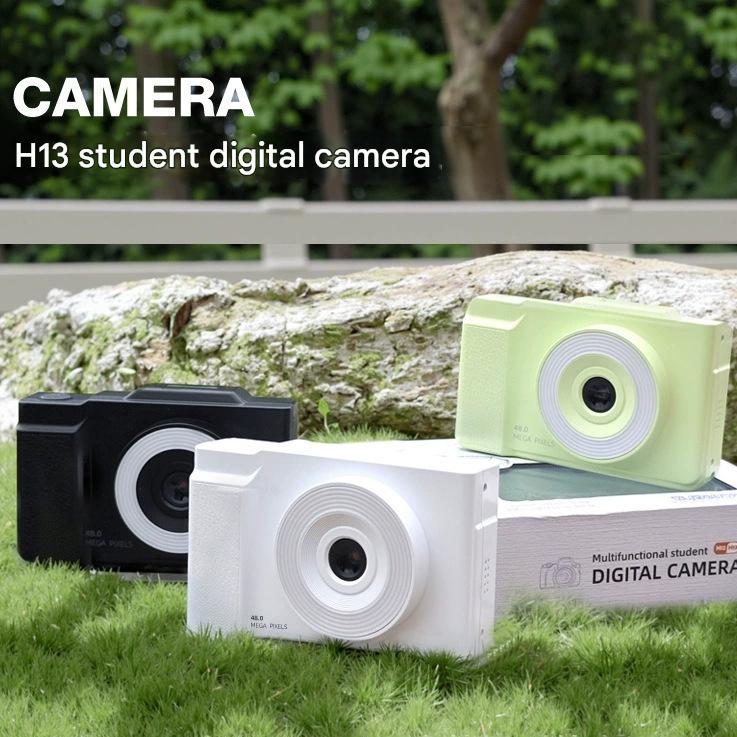 48MP Student Digital Camera with 180 Flip Screen & 3-Setting Fill Light(Green)
