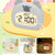 Cute Animal Digital Alarm Clock with Night Light, Temperature & Countdown Timer(Pink salamander)