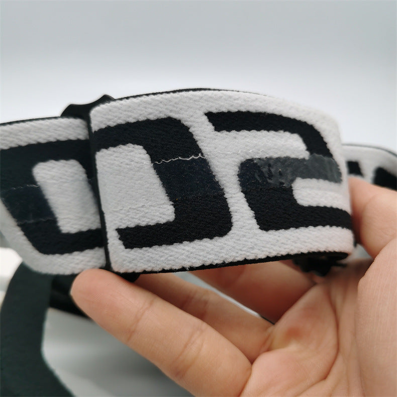 Performance Motocross & Off-Road Goggles - Increased Impact Protection with Lens Lock System(White and red frame transparent piece)