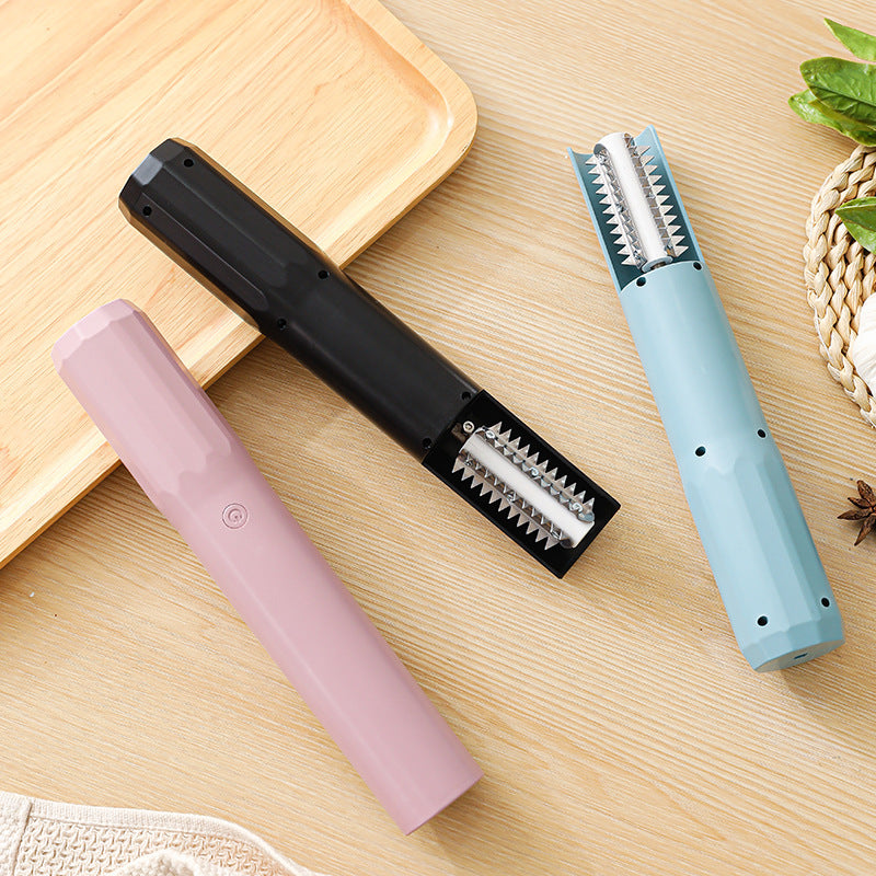 Electric Fish Scaler - Waterproof, Stainless Steel, Brushless Motor, Infinitely Variable Speed(black)