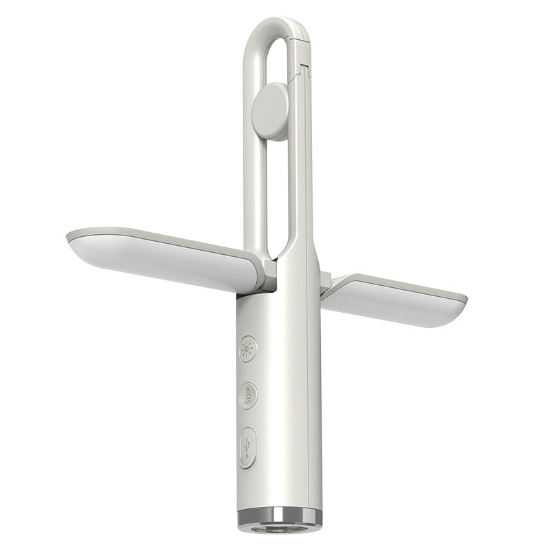 Multi-Function Folding LED Camping Lantern &amp; Flashlight - USB Rechargeable, 3 Light Modes + SOS(grey)