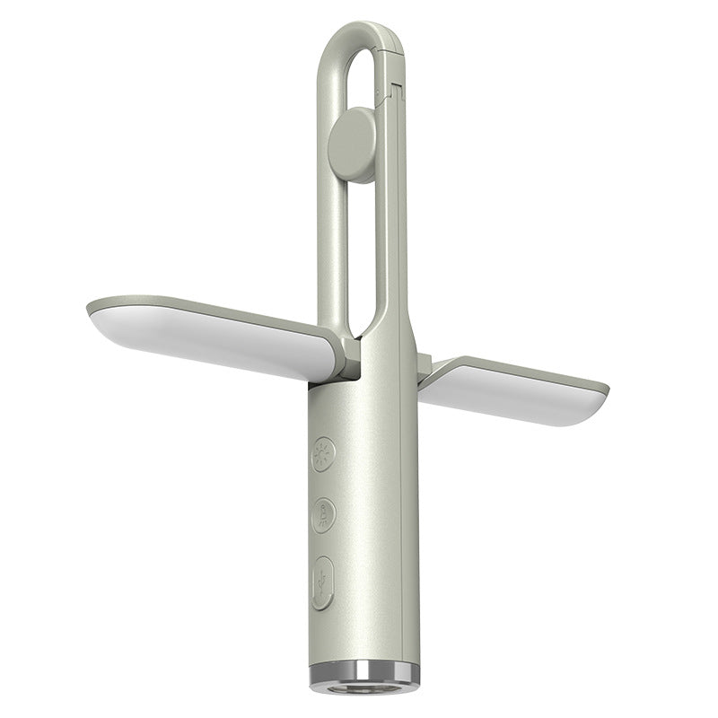 Multi-Function Folding LED Camping Lantern &amp; Flashlight - USB Rechargeable, 3 Light Modes + SOS(Light green)