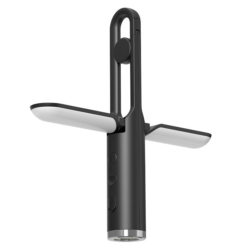 Multi-Function Folding LED Camping Lantern &amp; Flashlight - USB Rechargeable, 3 Light Modes + SOS(Black)