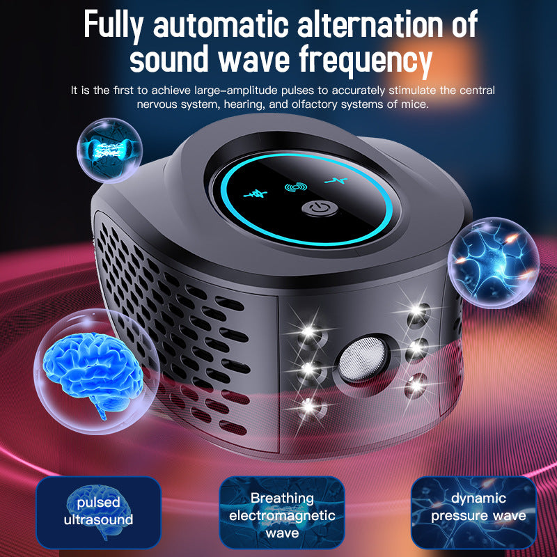 Advanced Ultrasonic Pest Repeller - Multi-Frequency Sound Waves for Mice, Mosquitoes &amp; Cockroaches(black)