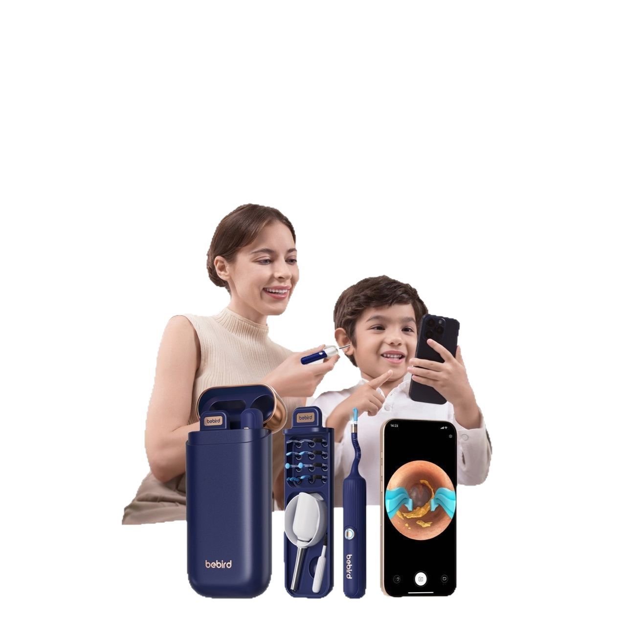 Smart Visual Ear Cleaner with HD Endoscope & Precision Tweezers - Safe for Adults & Children(blue)