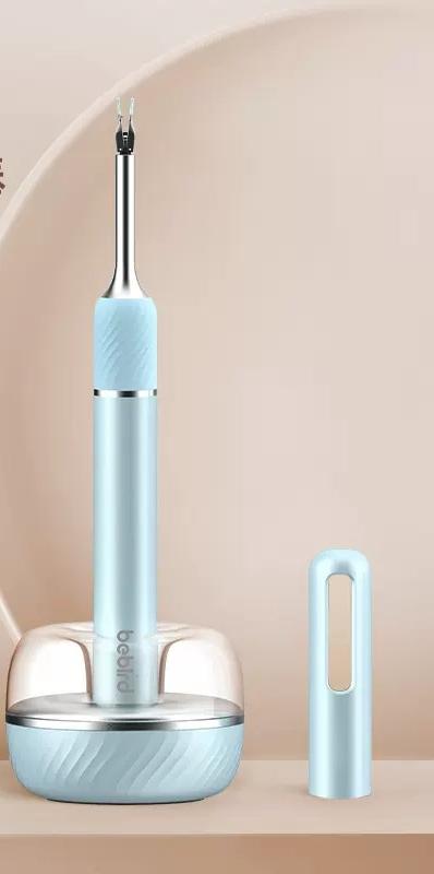 Smart Visual Ear Cleaner with HD Endoscope &amp; Precision Tweezers - Safe for Adults &amp; Children(Light blue)