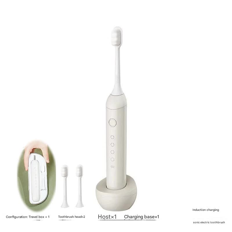 Sonic Electric Toothbrush with 31000 VPM, 4 Modes, 10000+ Soft Bristles, Travel Case &amp; Charging Base(white)