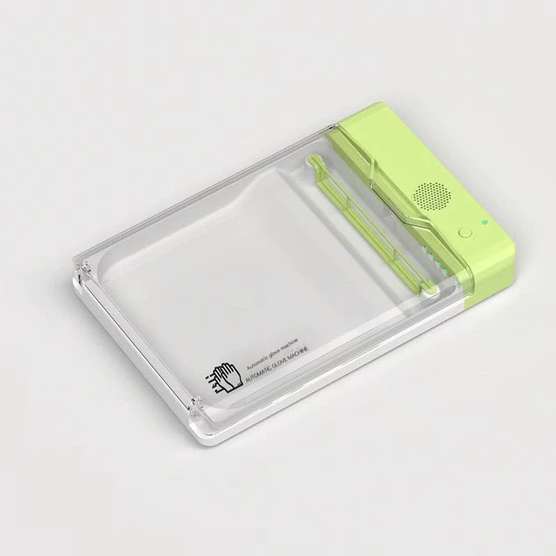 Automatic Disposable Glove Dispenser Machine with UV Sterilization - Quick &amp; Hygienic Gloving,Gloves not included(green)