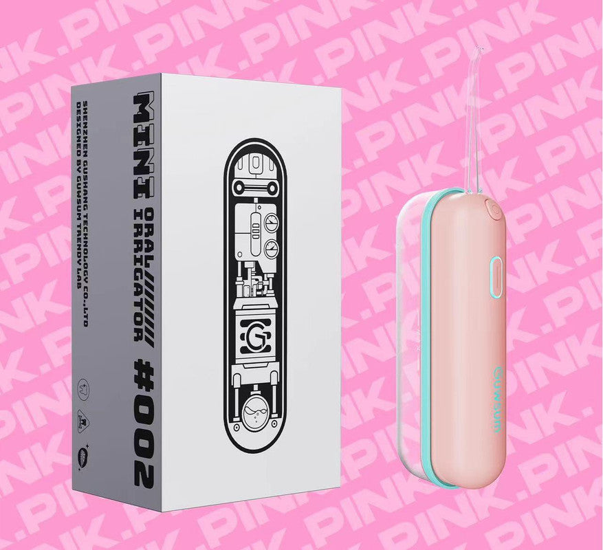 Mini Portable Oral Irrigator - IPX68 Waterproof, UV Sterilization, 3 Modes, Magnetic Charging(Pink)