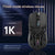 Tri-Mode Wireless Gaming Mouse - 1KHz Polling, 10000 DPI, Digital Display, Lightweight 73g(Purple)