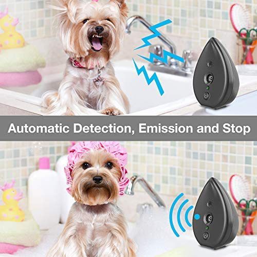 Automatic Ultrasonic Dog Bark Deterrent - Up to 50ft Range, Safe Frequency Conversion, Indoor Use(gold)