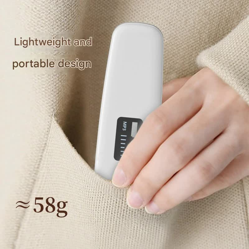 Under-Pillow Bone Conduction Sleep Sound Device - Bluetooth 5.3, TF Card, 8H Playtime & Timer(black)