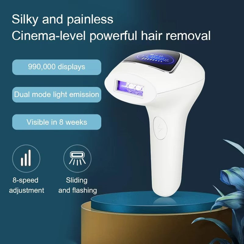 IPL Laser Hair Removal Device - 990,000 Flashes, 8 Intensity Levels, Dual Mode for Full Body(white)