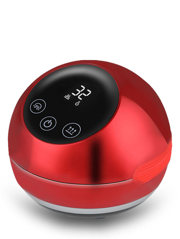Smart Electric Cupping &amp; Gua Sha Massager with Red Light Therapy &amp; Magnetic Stones - 5 Levels, Rechargeable(red)