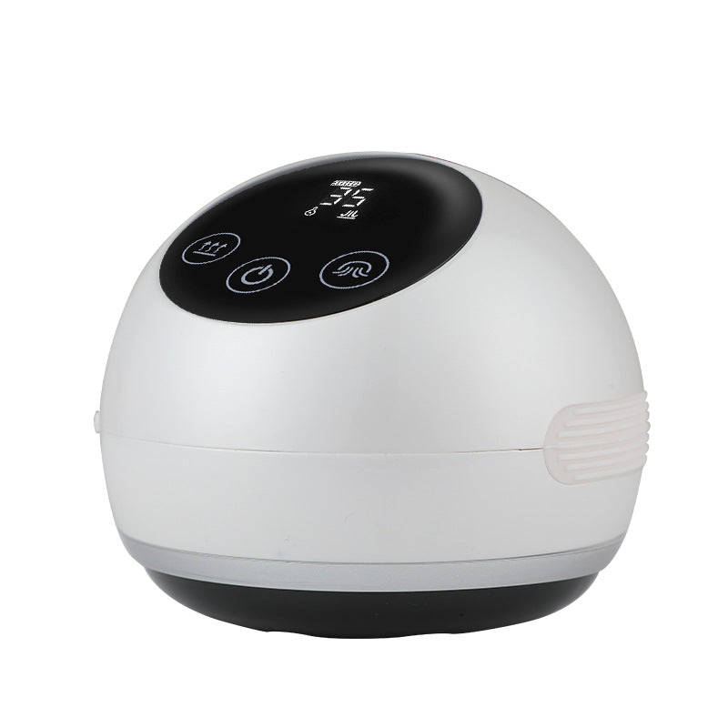 Smart Electric Cupping &amp; Gua Sha Massager with Red Light Therapy &amp; Magnetic Stones - 5 Levels, Rechargeable(white)