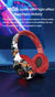 Wireless Over-Ear Headphones with Graffiti Design - Bluetooth 5.3, HIFI Sound, RGB Light, 8H Playtime(red)