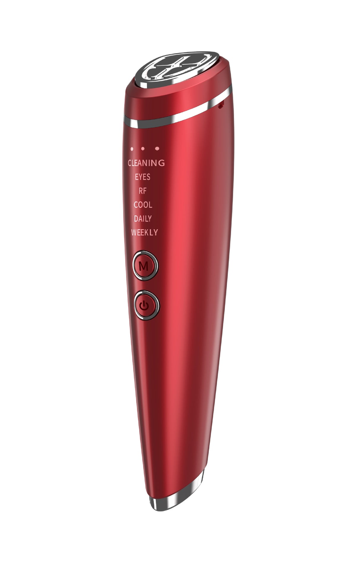 Multi-Function Facial Beauty Device - 6 Modes, 3 Intensity Levels, LED Therapy &amp; Magnetic Charging(red)