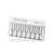 Mini Pocket Piano Electronic Keyboard - 18 Keys, Multiple Modes, LED Lights, Portable Musical Toy(white)