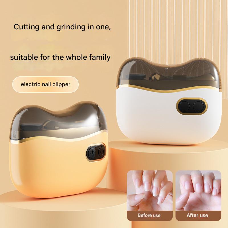 Electric Nail Clipper & Grinder - 2-in-1 Automatic Trimmer with 2 Speeds, Type-C Charging, Safe for All Ages(Blue)