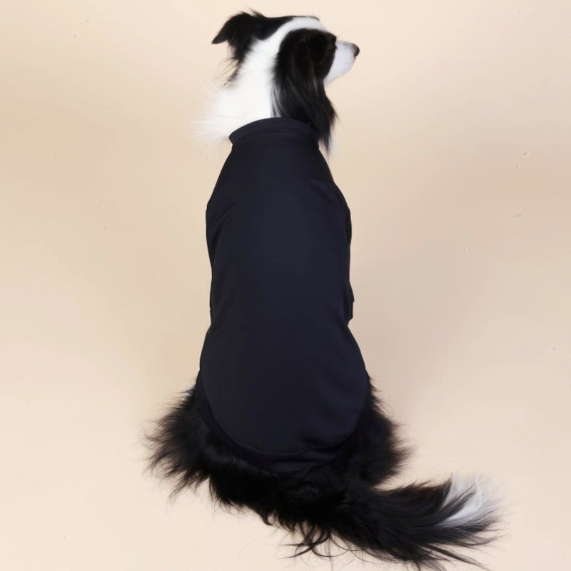 Black Classic Dog Sweatshirt with Hood & Drawstrings - For Large Dogs (Size : 6XL)
