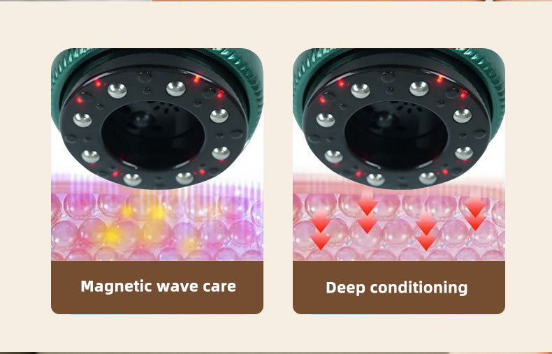Green Portable Electric Cupping Therapy Device - Adjustable Intensity & Heat