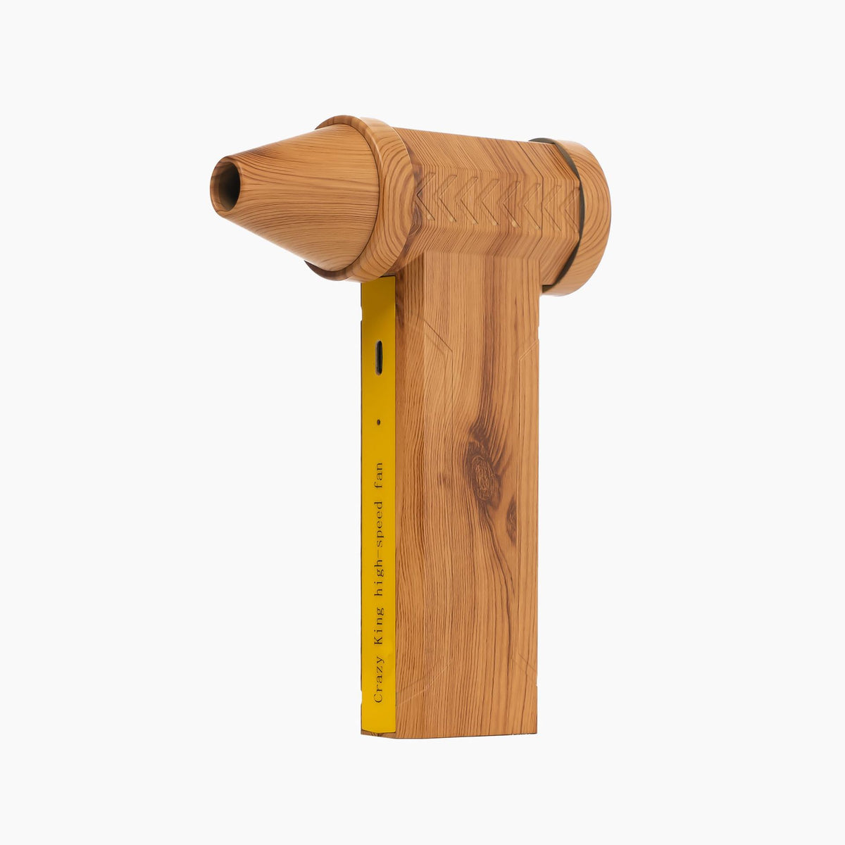 Portable Jet Fan - 200W Powerful Handheld Air Duster &amp; Blower (Wood Grain)