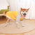 Autumn/Winter Dog Clothes - Yellow Hoodie with Striped Hood & Baseball Bear (Size - 4XL)