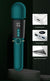 (Green) Powerful Dual Stimulation Wand Vibrator - Heated Tip, Multi-Mode, LCD Display