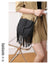 Coffee Chic Bohemian Fringe Crossbody Bag - Suede-Look PU Leather with Braided Detail & Adjustable Strap