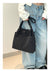 Green Chic Lightweight Nylon Drawstring Tote Bag - Multi-Pocket Casual Shoulder & Crossbody