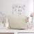 Beige Chic Quilted Puffer Makeup Bag - Large Capacity Travel Cosmetic Organizer with Wide Opening