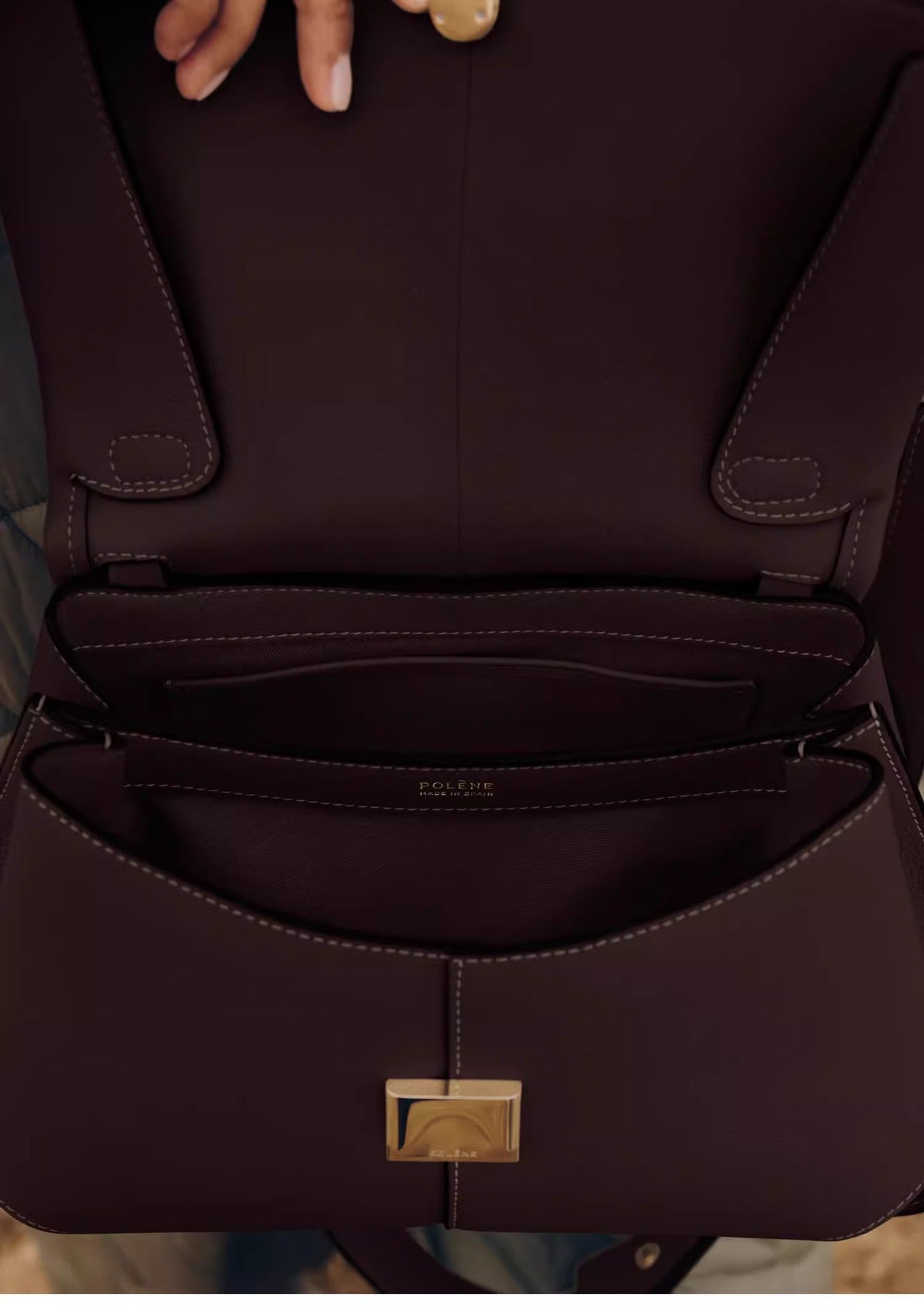 Coffee Elegant Womens Genuine Cowhide Leather Top Handle Satchel - Chic Flap Crossbody Shoulder Bag