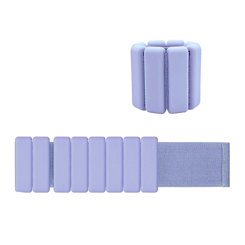 Purple Premium Adjustable Silicone Wrist &amp; Ankle Weights (1lb Each, 2lb Pair) - Waterproof &amp; Sweatproof for Enhanced Yoga, Running &amp; Fitness Workouts