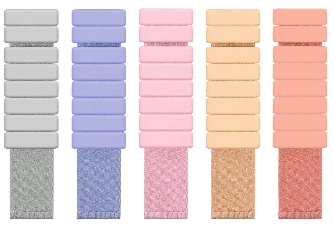 Light Orange Premium Adjustable Silicone Wrist & Ankle Weights (1lb Each, 2lb Pair) - Waterproof & Sweatproof for Enhanced Yoga, Running & Fitness Workouts