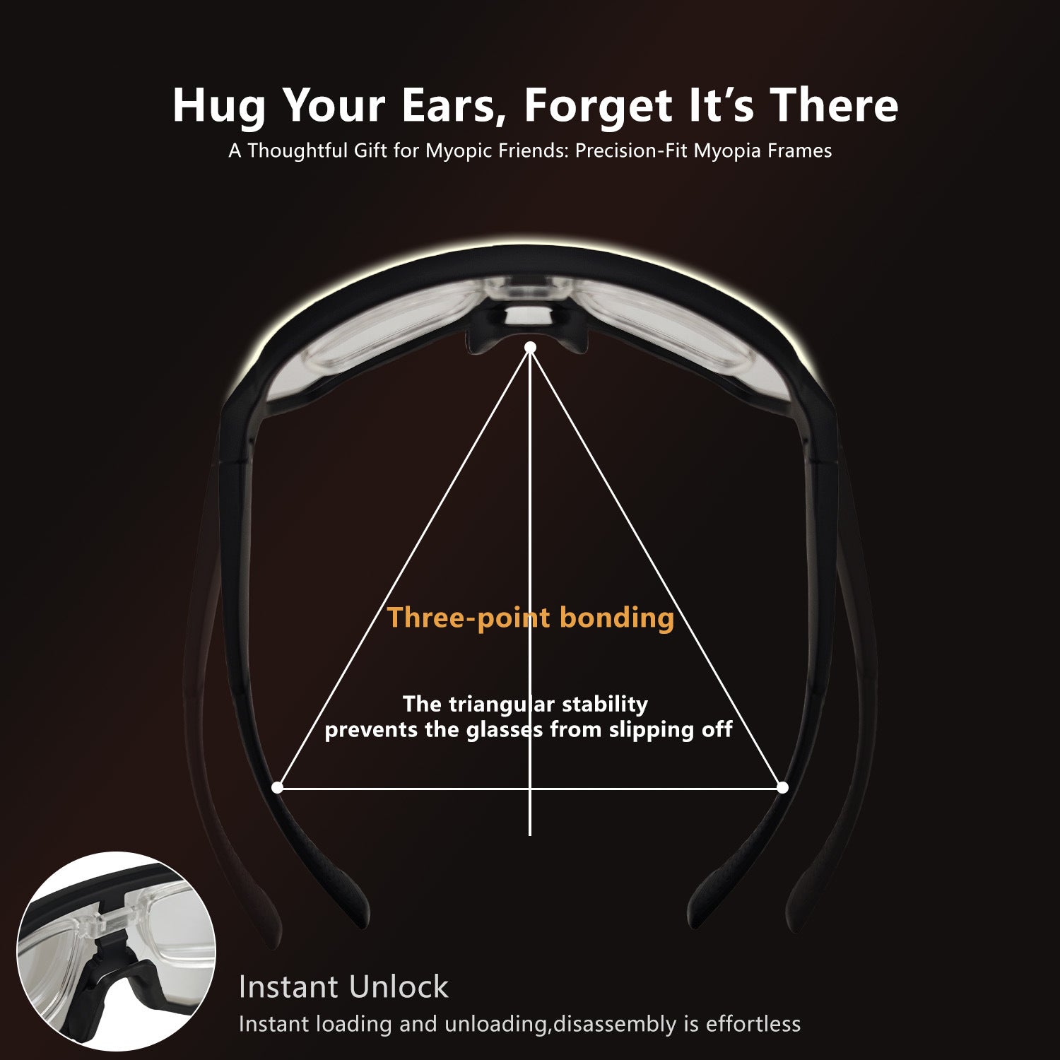 Black frame and photochromic silver lenses Photochromic Cycling Sunglasses - Lightweight TR90 Frame, HD Vision for Road Biking & Running