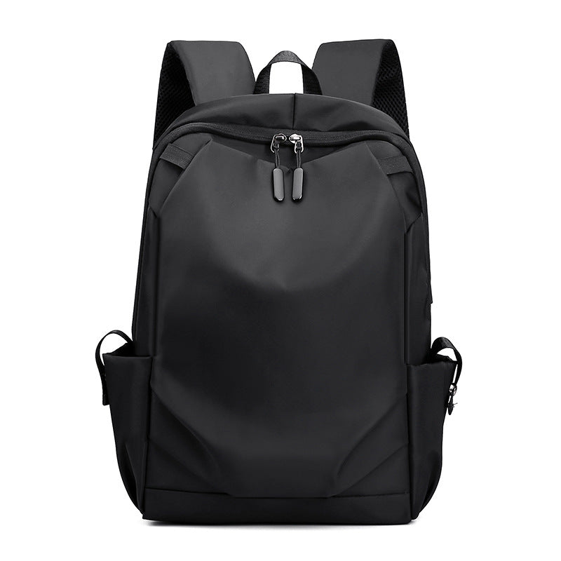 Black Modern Anti-Theft Laptop Backpack with USB Charging Port - Water-Repellent Travel &amp; Business Bag for 15.6 Inch Laptops