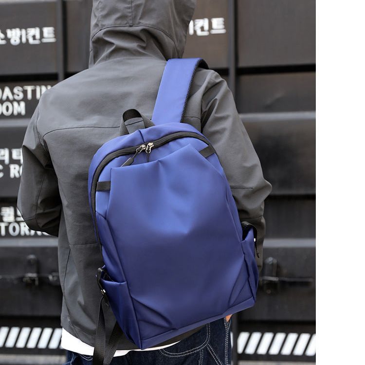 Blue Modern Anti-Theft Laptop Backpack with USB Charging Port - Water-Repellent Travel & Business Bag for 15.6 Inch Laptops