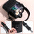 Black Professional Makeup Bag Organizer - Large Capacity Travel Cosmetic Case with Brush Holder, Adjustable Dividers & Shoulder Strap