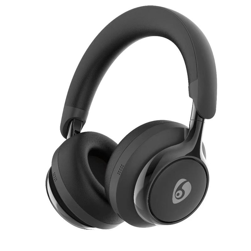 Black Premium Wireless ANC Headphones - Bluetooth 5.4, 32H Playtime, Foldable Over-Ear Design, Comfort Earpads for Travel & Gaming