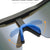 Blue Lenses With White Temples Ultra-Light Polarized Sports Sunglasses - Wraparound Shield Design for Cycling & Outdoor Performance