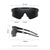 Blue Lenses With White Temples Ultra-Light Polarized Sports Sunglasses - Wraparound Shield Design for Cycling & Outdoor Performance