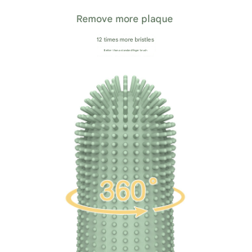 4 Pcs Blue Soft Silicone Pet Finger Toothbrush - Gentle Dental Care for Dogs & Cats, Tartar & Plaque Remover