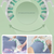 Grey and White Adjustable 3D Leg & Body Roller Massager - Deep Tissue Muscle Relief for Thighs, Calves, Arms - Fascia & Cellulite Tool with Detachable Handles