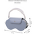 White Chic PU Leather Crossbody Storage Bag for Apple AirPods Max - Protective Case with Ruched Fabric Strap & Top Handle