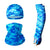 2 Sets Bright Blue Cooling UV Protection Set - 2 Skull Cap, 2 Neck Gaiter & 4 Arm Sleeves for Outdoor Sports