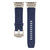 Dark Blue Rugged Tactical Silicone Strap for Apple Watch Ultra & Series - Heavy-Duty Metal Clasp