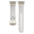 White Rugged Tactical Silicone Strap for Apple Watch Ultra & Series - Heavy-Duty Metal Clasp