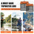 1 Piece Orange and Black Durable Collapsible Fishing Keepnet - Large 40.5L Quick-Dry Coated Nylon Fish Basket for Live Bait & Catch